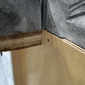 Distinctive Surfaces of Florida - Cuts past the expected points creating a very thin layer of stone increasing chance for breakage - Building Supplies Near Me - Sarasota, Florida