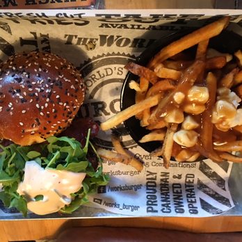 The Works - Taste of Heaven Burger with EXTRA patty & chedddar added. Awesome, loved it! - Burgers Near Me - Niagara Falls, Ontario The Works - Taste of Heaven Burger with EXTRA patty & chedddar added. Awesome, loved it! - Burgers Near Me - Niagara Falls, Ontario