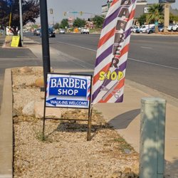 Beauty And Her Barbershop - Our sign at the street 545 w state street