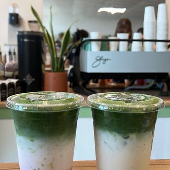 7th Day Coffee - Strawberry Matcha Latte & Earl Grey Matcha - Coffee & Tea Near Me - Richardson, Texas