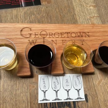 Georgetown Winery - Wine flight - Wineries Near Me - Georgetown, Texas