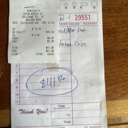 This was the bill for my friend and I This was the bill for my friend and I