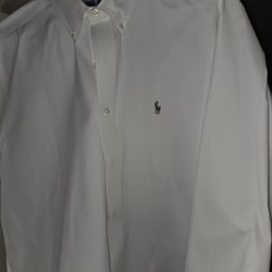Comet Cleaners - White Oxford style men's shirt.