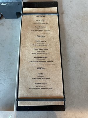 Menu photo 1 Press Coffee - the Roastery Phoenix, AZ Menu photo 1 Press Coffee - the Roastery Phoenix, AZ