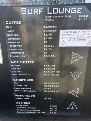 Menu photo 8 Boards N' Beans San Diego, CA