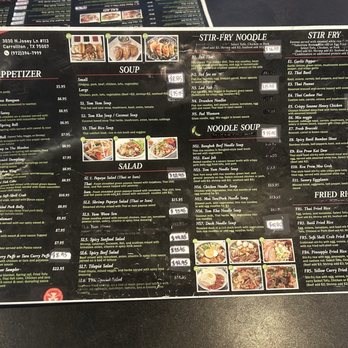 TomYumKung Thai Cafe - Menu - Thai Near Me - Carrollton, Texas