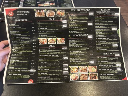 Menu photo 2 TomYumKung Thai Cafe Carrollton, TX