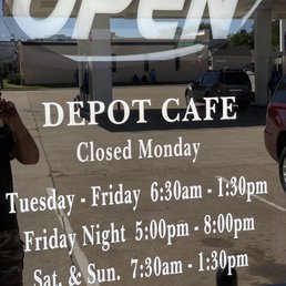 Exterior outside entrance of The Depot Cafe - Frisco, Texas Exterior outside entrance of The Depot Cafe - Frisco, Texas