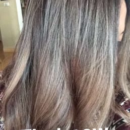 High ash bayalage. She kept my roots my natural color so that when it grows out it will blend together High ash bayalage. She kept my roots my natural color so that when it grows out it will blend together