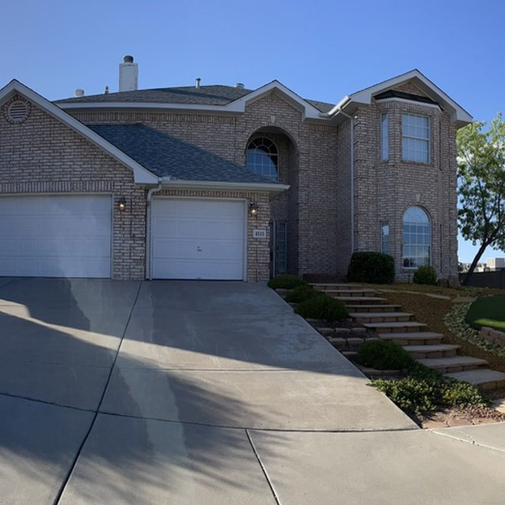 Diaz Landscaping Management - Front yard after infected tree removed, shrubs trimmed and weeds removed. - Landscaping Near Me - Bernalillo, New Mexico