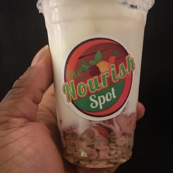 The Nourish Spot - My delicious parfait with choice of nuts and fruits.... freshly made to order. - Juice Bars & Smoothies Near Me - Jamaica, New York The Nourish Spot - My delicious parfait with choice of nuts and fruits.... freshly made to order. - Juice Bars & Smoothies Near Me - Jamaica, New York