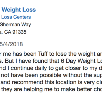 6 Day Weight Loss - Weight Loss Centers Near Me - Reseda, California