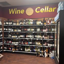Strongsville Deli Stop - A lot of wine to pick from.