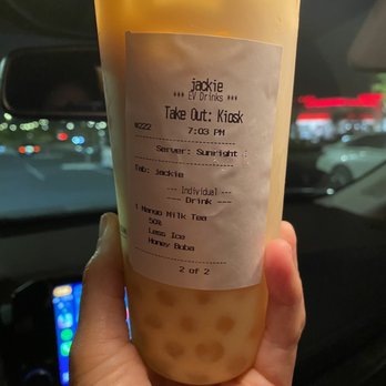 Sunright Tea Studio - Eastvale - Mango Milk Tea - Bubble Tea Near Me - Eastvale, California