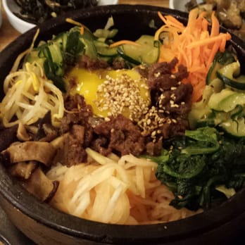 Korea House - Sol Dot Bi Bim Bap. Not as good as expected. Too little meat compare to the whole portion after stirring up. - Korean Near Me - Austin, Texas