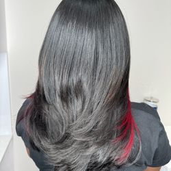 Salon East - Layers with a pop of Sangria