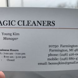 One Hour Magic Cleaners - Contact Information