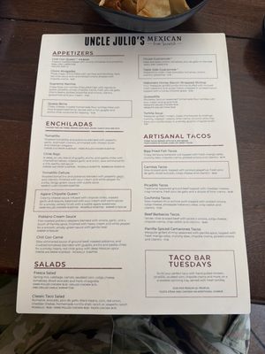 Menu photo 1 Uncle Julio's Fort Worth, TX