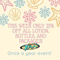 Turbo Tan - 25% off all lotions and PACKAGES