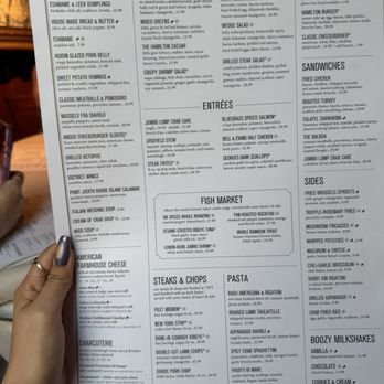 The Hamilton - Menu - Seafood Near Me - Washington, DC, District of Columbia