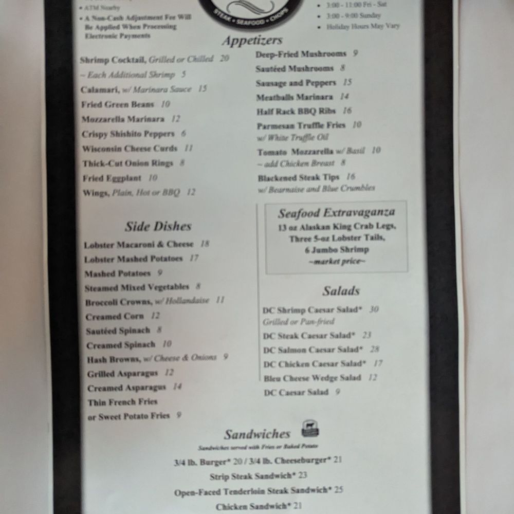 DC Steak House - Menu - Steakhouses Near Me - Chandler, Arizona DC Steak House - Menu - Steakhouses Near Me - Chandler, Arizona