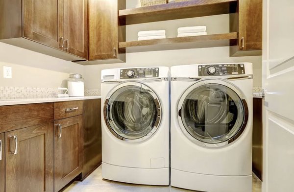 Dryer Vent Cleaning - Dryers are cleaned from the inside of your home and from the vent on the outside of your home.

We first clean out the lint trap area. Then, we pull the dryer out of its location in order to clean the back grill & surrounding areas behind the dryer. Then, we detach the dryer duct so we can remove all of the accumulated lint. Next, we locate the dryer vent on the outside of your home (even rooftops), we take off the vent cover, and use brushes from the outside vent - in - to ensure we clean the entire run.

Lastly, the air flow coming out of the vent is checked to ensure the entire run is clean & clear.