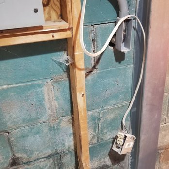 Ohio Basement Authority - Wall studs cut and not secured. As well as electrical outlets hanging from the ceiling - Waterproofing Near Me - Obetz, Ohio Ohio Basement Authority - Wall studs cut and not secured. As well as electrical outlets hanging from the ceiling - Waterproofing Near Me - Obetz, Ohio