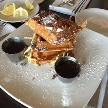 Foxhole Culinary Tavern - Bacon stuffed waffle - New American Near Me - Austin, Texas Foxhole Culinary Tavern - Bacon stuffed waffle - New American Near Me - Austin, Texas