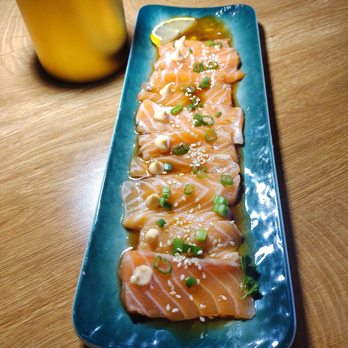 Hamptons Cafe - Salmon Tiradito - Coffee & Tea Near Me - Aventura, Florida Hamptons Cafe - Salmon Tiradito - Coffee & Tea Near Me - Aventura, Florida
