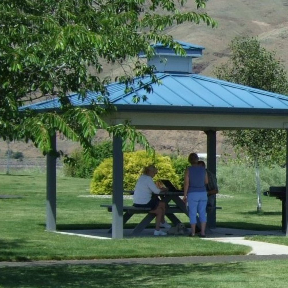 Premier RV Resort - Using the Gazebo - RV Parks Near Me - Clarkston, Washington Premier RV Resort - Using the Gazebo - RV Parks Near Me - Clarkston, Washington