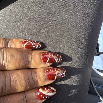 Majestic Nail Spa - Cat eye with design - Nail Salons Near Me - Cross Roads, Texas Majestic Nail Spa - Cat eye with design - Nail Salons Near Me - Cross Roads, Texas