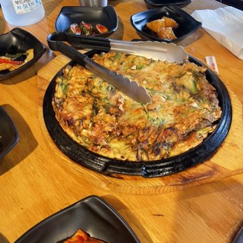 Brother's BBQ - Seafood pancake - this is really good - Korean Near Me - San Leandro, California