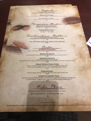Menu photo 7 Mangino's Orlando, FL