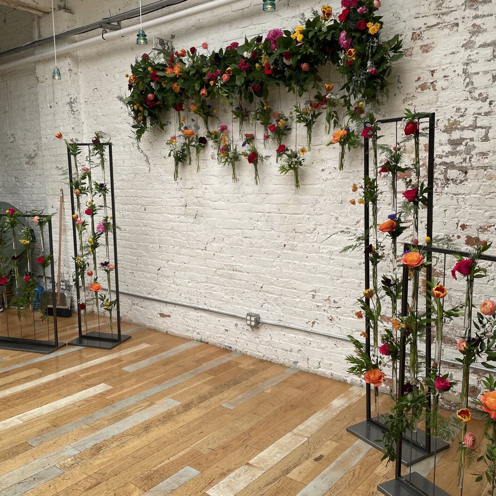 The floral arch is something she sketched out for us when we met her in person and the floral walls she had are so unique! The floral arch is something she sketched out for us when we met her in person and the floral walls she had are so unique!