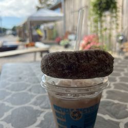 Quonnie Farms - Iced chai w/ cider donut