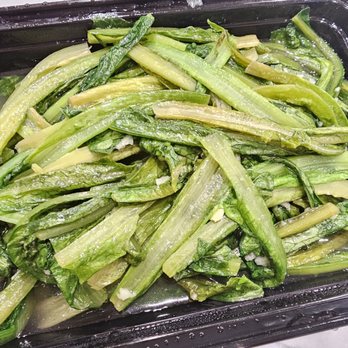 Sichuan Impression - A-Choy Taiwanese Lettuce with Garlic ($13.99) takeout. 12/13/2025 - Chinese Near Me - Tustin, California