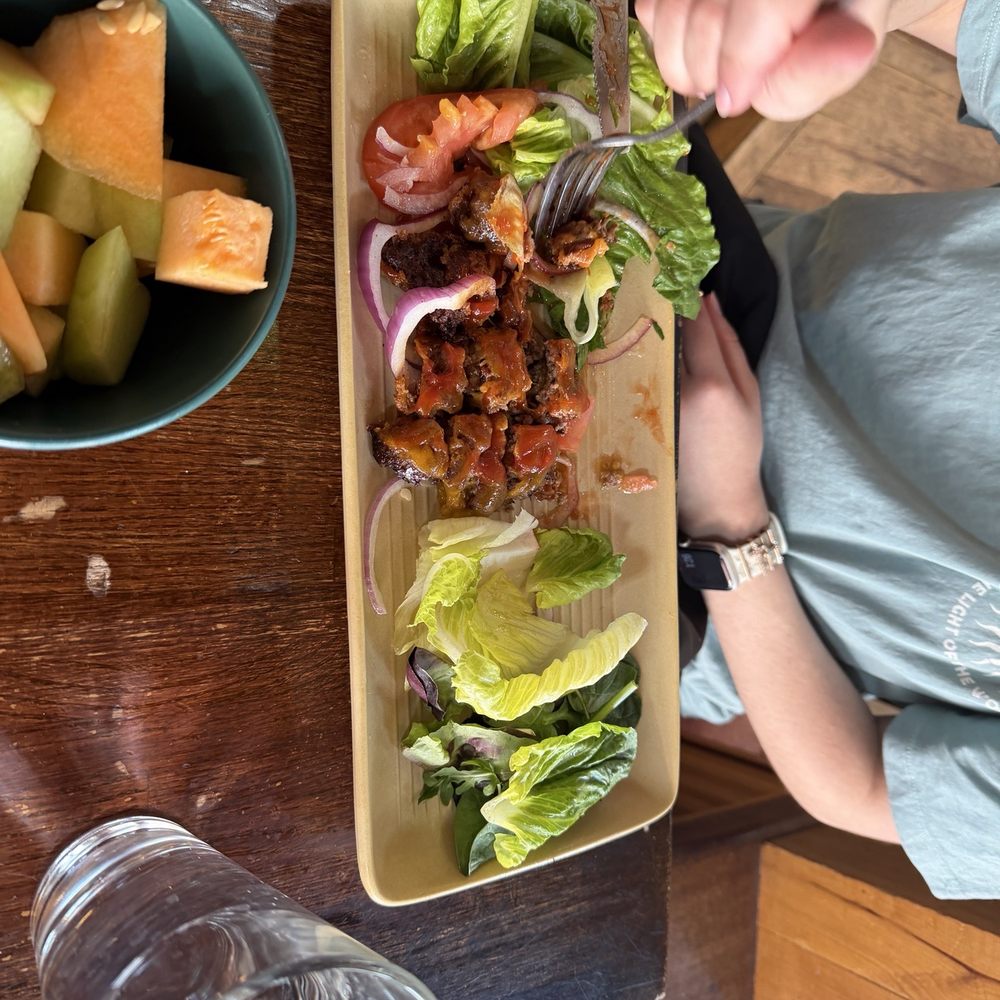 Raven Cafe - The hamburger in a lettuce wrap which is GF - Sandwiches Near Me - Prescott, Arizona Raven Cafe - The hamburger in a lettuce wrap which is GF - Sandwiches Near Me - Prescott, Arizona
