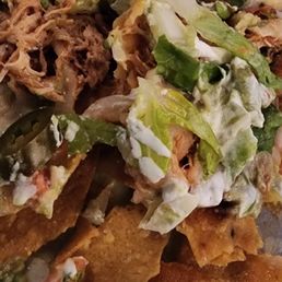 Nacho supreme. Big enough for 2 ppl. Thos is all we had left.