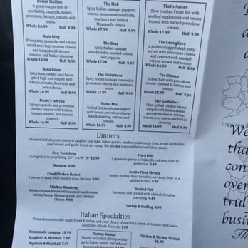 Nite Courts - a menu for a restaurant - Bars Near Me - Ford City, Pennsylvania