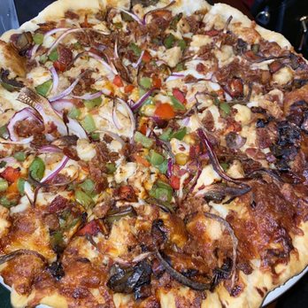 Table 59 - BBQ chicken pizza - Italian Near Me - Merced, California Table 59 - BBQ chicken pizza - Italian Near Me - Merced, California