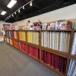 Walked into store and welcomed by  colorful fabrics