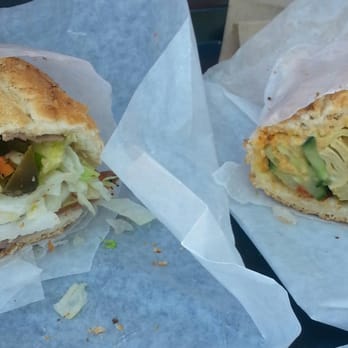 Potbelly Sandwich Shop - Roast beef on the left and Mediterranean on the right. - Sandwiches Near Me - Issaquah, Washington Potbelly Sandwich Shop - Roast beef on the left and Mediterranean on the right. - Sandwiches Near Me - Issaquah, Washington
