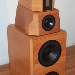Blue Sky Galleries - Flex speakers in Cherry