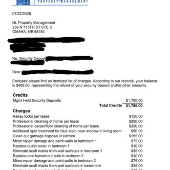 Nebraska Lifestyles - security deposit breakdown - Property Management Near Me - Omaha, Nebraska Nebraska Lifestyles - security deposit breakdown - Property Management Near Me - Omaha, Nebraska