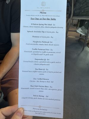 Menu photo 7 El Balcon Rooftop Ontario, CA