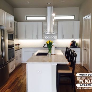 Armando's Cleaning Service - Kitchen: granite countertop, cabinets, appliances and floor cleaning - Home Cleaning Near Me - Dallas, Texas