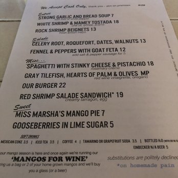 Jewell Bistro - Today's menu (6/29/19); changes daily - Bars Near Me - Lake Worth, Florida Jewell Bistro - Today's menu (6/29/19); changes daily - Bars Near Me - Lake Worth, Florida