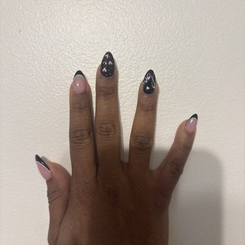 Majestic Nails & Spa - Gel fill-in, almond nail shape, and free style design by MiMi - Nail Technicians Near Me - Winston-Salem, North Carolina Majestic Nails & Spa - Gel fill-in, almond nail shape, and free style design by MiMi - Nail Technicians Near Me - Winston-Salem, North Carolina