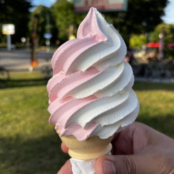 Custard Corner - Strawberry Vanilla swirl - Ice Cream & Frozen Yogurt Near Me - Buffalo, New York Custard Corner - Strawberry Vanilla swirl - Ice Cream & Frozen Yogurt Near Me - Buffalo, New York