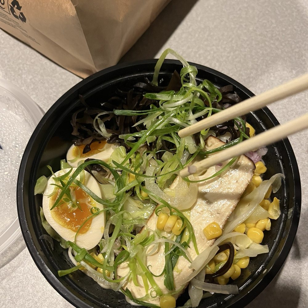 Miso Vegetable Ramen with Egg & Tofu Miso Vegetable Ramen with Egg & Tofu